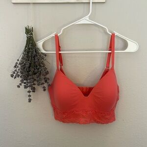 LIKE NEW Natori Bliss Perfection Bra Pink Size 34D